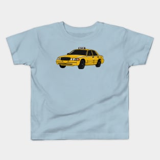 Taxi cartoon illustration Kids T-Shirt